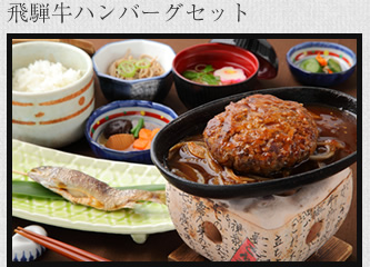 飛騨牛ハンバーグセット